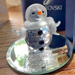 Swarovski Crystal Snowman Figurine